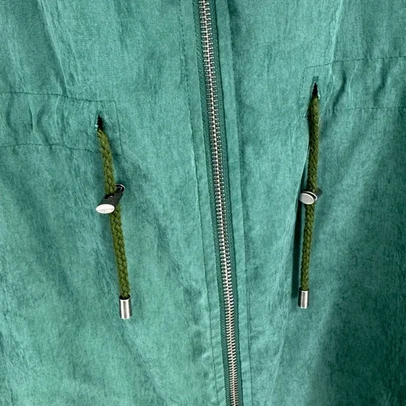 Lularoe Women's Green Full-Zip Hooded Jackie Jacket Women's Plus Size XL - Picture 9 of 9